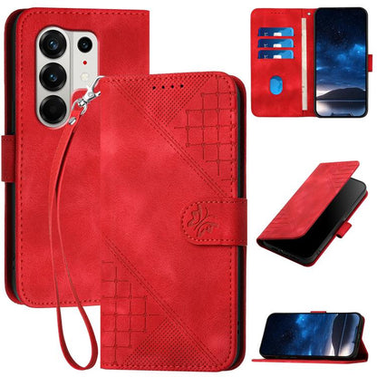 Grid Butterfly Embossed Pattern Leather Phone Case with Lanyard, For Tecno Pova Curve 2 5G, For Tecno Spark Go 3 / Pop 20 4G, For Tecno Spark 50 4G, For Tecno Camon 50 Pro 4G, For Tecno Camon 50 4G, For Tecno Spark Slim, For Tecno Spark 40 4G          ...
