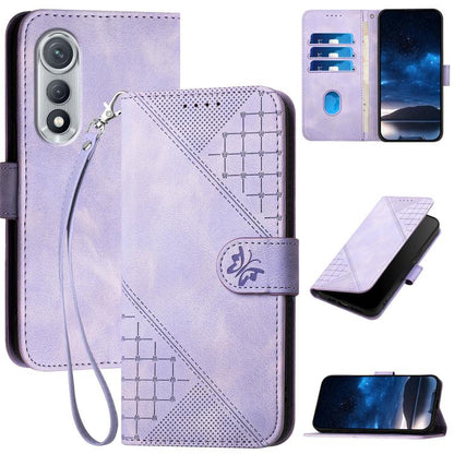 Grid Butterfly Embossed Pattern Leather Phone Case with Lanyard, For Tecno Pova Curve 2 5G, For Tecno Spark Go 3 / Pop 20 4G, For Tecno Spark 50 4G, For Tecno Camon 50 Pro 4G, For Tecno Camon 50 4G, For Tecno Spark Slim, For Tecno Spark 40 4G          ...