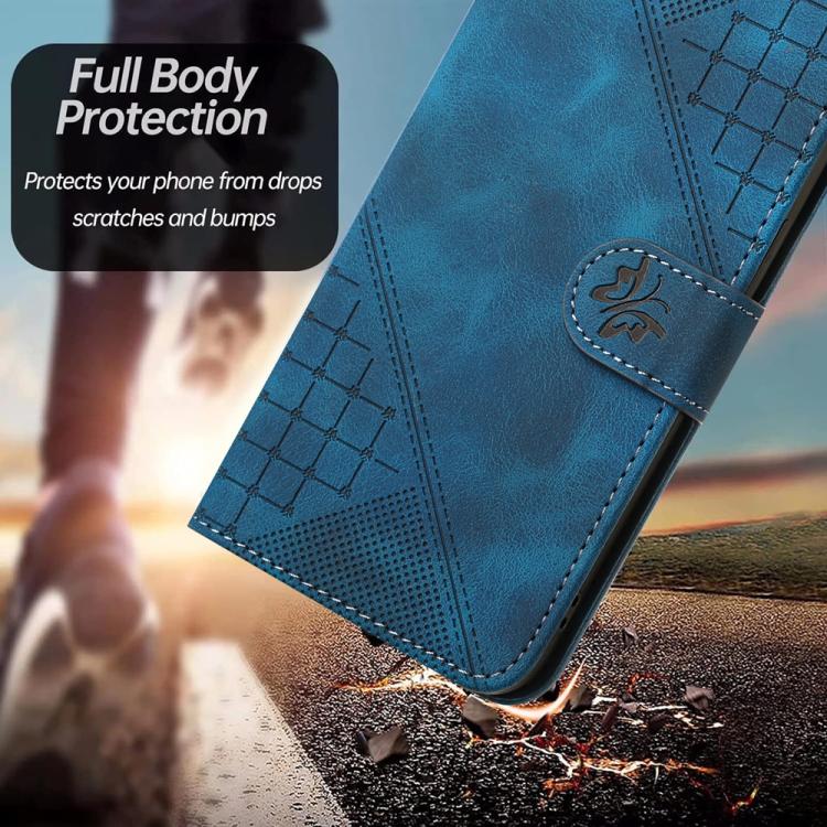 Grid Butterfly Embossed Pattern Leather Phone Case with Lanyard, For Tecno Pova Curve 2 5G, For Tecno Spark Go 3 / Pop 20 4G, For Tecno Spark 50 4G, For Tecno Camon 50 Pro 4G, For Tecno Camon 50 4G, For Tecno Spark Slim, For Tecno Spark 40 4G          ...