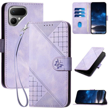 Grid Butterfly Embossed Pattern Leather Phone Case with Lanyard, For Tecno Pova Curve 2 5G, For Tecno Spark Go 3 / Pop 20 4G, For Tecno Spark 50 4G, For Tecno Camon 50 Pro 4G, For Tecno Camon 50 4G, For Tecno Spark Slim, For Tecno Spark 40 4G          ...
