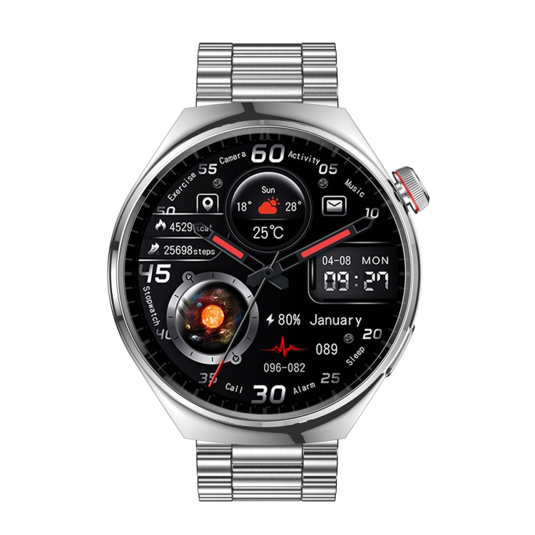 LF38 1.6 inch IPS Screen Steel Strap Smart Watch Supports Blood Oxygen Monitoring