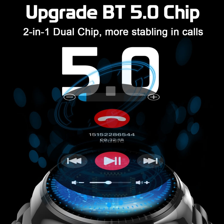 LF38 1.6 inch IPS Screen Steel Strap Smart Watch Supports Blood Oxygen Monitoring