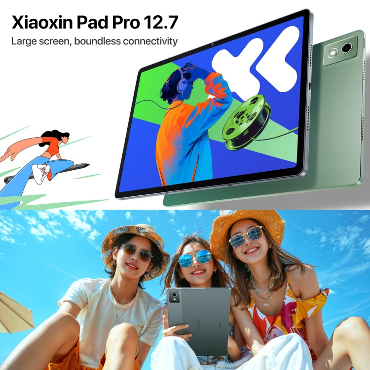 Tablette Lenovo Xiaoxin Pad Pro 12,7 pouces 2025 WiFi, ZUI 16, MediaTek Dimensity 8300 Octa Core, prise en charge de l'identification par empreinte digitale et faciale, 8 Go+128 Go, 8 Go+256 Go, 12 Go+256 Go