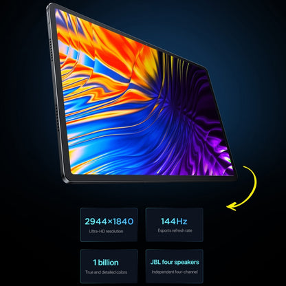 Tablette Lenovo Xiaoxin Pad Pro 12,7 pouces 2025 WiFi, ZUI 16, MediaTek Dimensity 8300 Octa Core, prise en charge de l'identification par empreinte digitale et faciale, 8 Go+128 Go, 8 Go+256 Go, 12 Go+256 Go