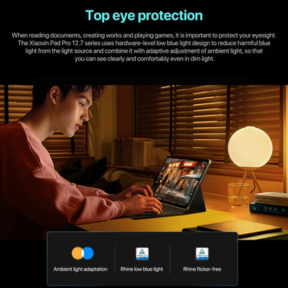 Tablette Lenovo Xiaoxin Pad Pro 12,7 pouces 2025 WiFi, ZUI 16, MediaTek Dimensity 8300 Octa Core, prise en charge de l'identification par empreinte digitale et faciale, 8 Go+128 Go, 8 Go+256 Go, 12 Go+256 Go