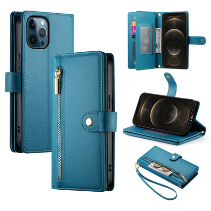 Nine Card-slot Zipper Wallet Bag Leather Phone Case