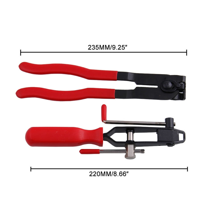 Pinces 2-en-1 pour colliers de soufflets de cardan, kit d'outils de cerclage pour voiture, pinces pour colliers de soufflets de cardan