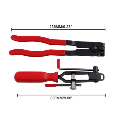 Pinces 2-en-1 pour colliers de soufflets de cardan, kit d'outils de cerclage pour voiture, pinces pour colliers de soufflets de cardan