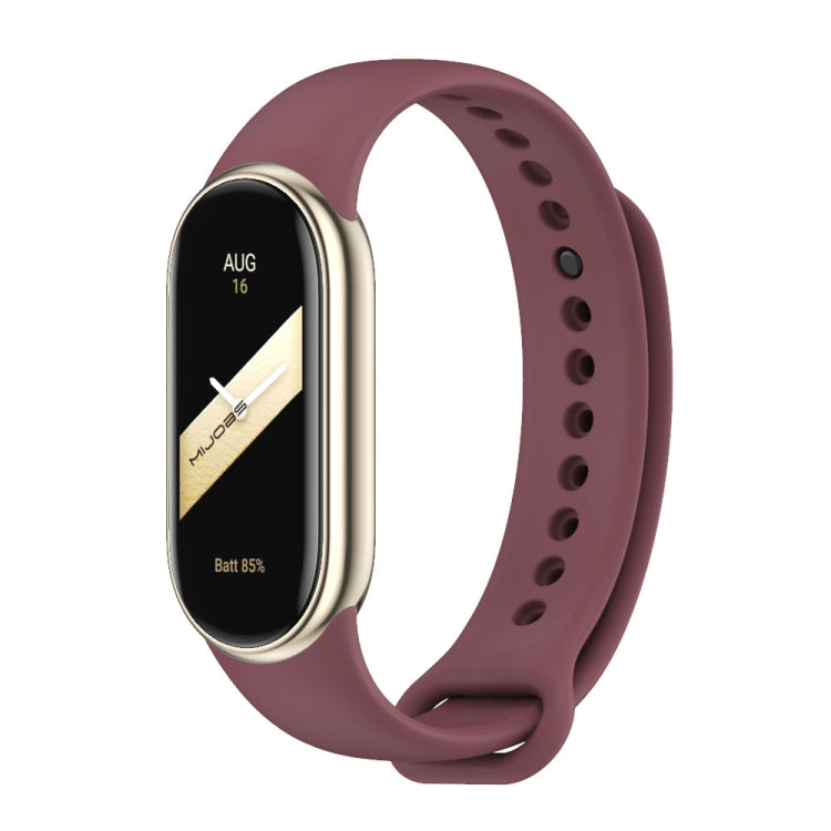 MIJOBS Metal Buckle Solid Color Silicone Watch Band, For Xiaomi Smart Band 11 / 10 / 9 / 8
