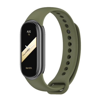 MIJOBS Metal Buckle Solid Color Silicone Watch Band, For Xiaomi Smart Band 11 / 10 / 9 / 8