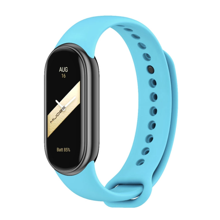 MIJOBS Metal Buckle Solid Color Silicone Watch Band, For Xiaomi Smart Band 11 / 10 / 9 / 8