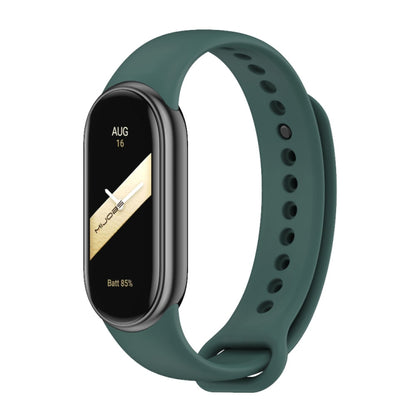 MIJOBS Metal Buckle Solid Color Silicone Watch Band, For Xiaomi Smart Band 11 / 10 / 9 / 8