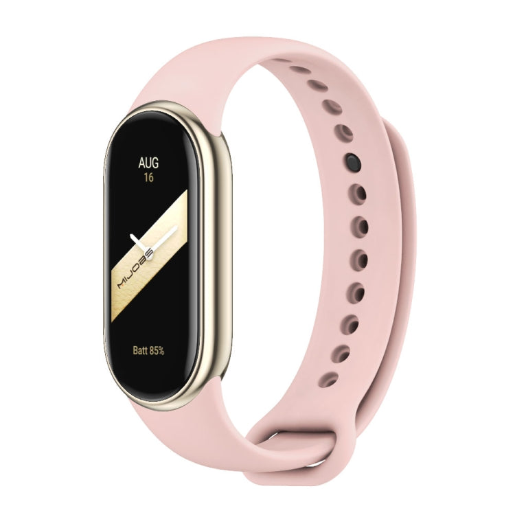 MIJOBS Metal Buckle Solid Color Silicone Watch Band, For Xiaomi Smart Band 11 / 10 / 9 / 8