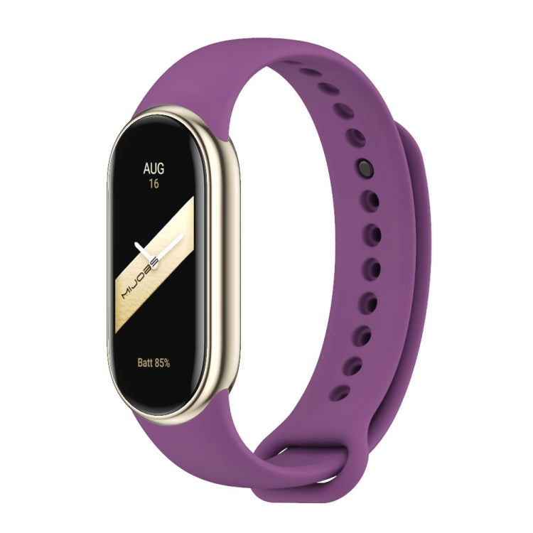 MIJOBS Metal Buckle Solid Color Silicone Watch Band, For Xiaomi Smart Band 11 / 10 / 9 / 8