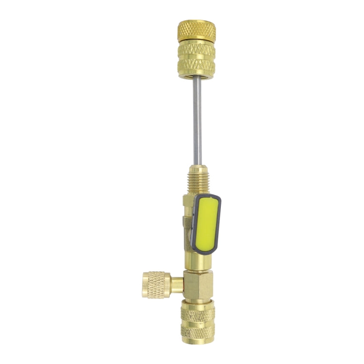34pcs / Set T6 Air Conditioning Valve Core Remover Installer Tool with Dual Size SAE 1/4 and 5/16 Ports, 34pcs / Set
