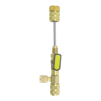 34pcs / Set T6 Air Conditioning Valve Core Remover Installer Tool with Dual Size SAE 1/4 and 5/16 Ports, 34pcs / Set