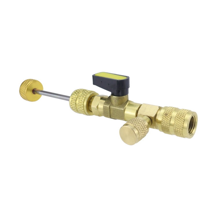 36pcs / Set T6 Air Conditioning Valve Core Remover Installer Tool with Dual Size SAE 1/4 and 5/16 Ports, 36pcs / Set