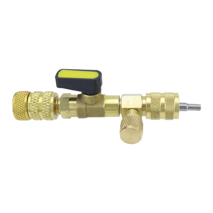 36pcs / Set T6 Air Conditioning Valve Core Remover Installer Tool with Dual Size SAE 1/4 and 5/16 Ports, 36pcs / Set