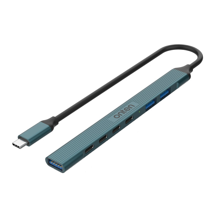 Onten UC972C 7 in 1 USB-C / Type-C to USB3.0 + USB2.0x2 + Type-Cx4 HUB Docking Station, UC972C