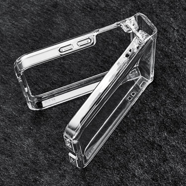 Three Parts Full Coverage PC Transparent Phone Case, For Xiaomi Mix Flip 2, For Xiaomi Mix Flip