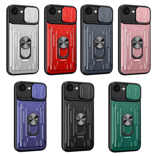 Sliding Camshield TPU+PC Phone Case with Card Slot, For iPhone 17e / 16e, For iPhone 17 Pro Max, For iPhone 17 Pro, For iPhone 17, For iPhone 16 Pro Max, For iPhone 16 Pro, For iPhone 16 Plus, For iPhone 16, For iPhone 15 Pro Max, For iPhone 15 Pro    ...