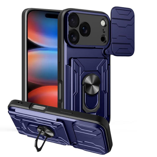 Sliding Camshield TPU+PC Phone Case with Card Slot, For iPhone 18 Pro, For iPhone 18 Pro Max, For iPhone 17e / 16e, For iPhone 17 Pro Max, For iPhone 17 Pro, For iPhone 17, For iPhone 16 Pro Max, For iPhone 16 Pro, For iPhone 16 Plus, For iPhone 16