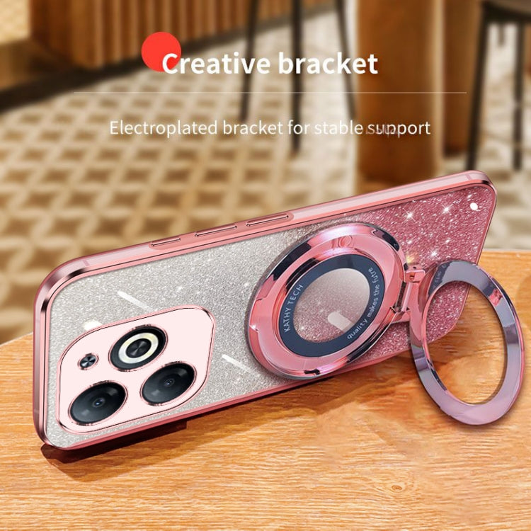 Plated Gradient Glitter Round Holder TPU Phone Case, For Tecno Spark 20 / 20C / Pop 8, For Tecno Spark Go 2024, For Tecno Spark Go 2023, For Tecno Pop 7 Pro / Pop 7, For Tecno Pova 6 Pro, For Tecno Spark 10C, For Tecno Spark 10 Pro                     ...