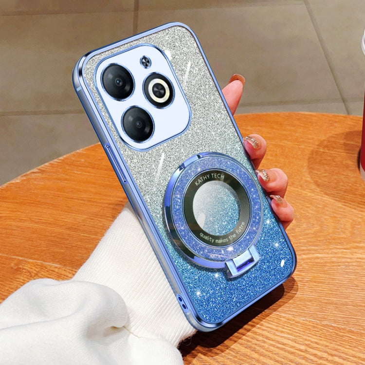 Plated Gradient Glitter Round Holder TPU Phone Case, For Tecno Spark 20 / 20C / Pop 8, For Tecno Spark Go 2024, For Tecno Spark Go 2023, For Tecno Pop 7 Pro / Pop 7, For Tecno Pova 6 Pro, For Tecno Spark 10C, For Tecno Spark 10 Pro                     ...