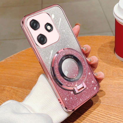 Plated Gradient Glitter Round Holder TPU Phone Case, For Tecno Spark 20 / 20C / Pop 8, For Tecno Spark Go 2024, For Tecno Spark Go 2023, For Tecno Pop 7 Pro / Pop 7, For Tecno Pova 6 Pro, For Tecno Spark 10C, For Tecno Spark 10 Pro                     ...