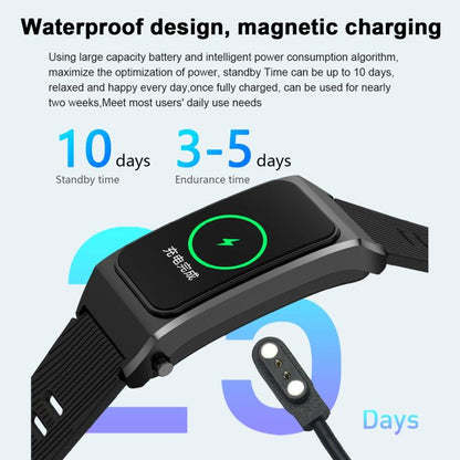 B7 Pro 1.5 inch 2 in 1 Bluetooth Earphone Silicone Strap Smart Watch, Support Heart Rate / Sleep Monitoring