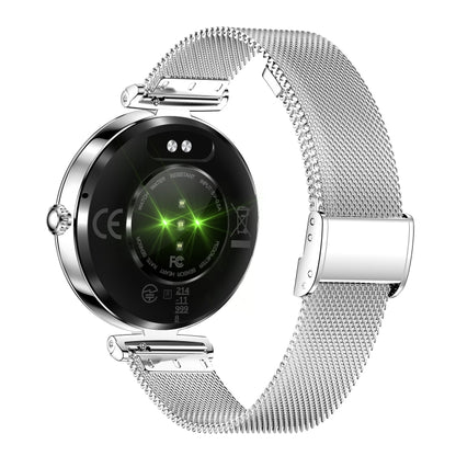 Montre connectée NX17 Pro avec écran AMOLED de 1,19 pouce et bracelet en acier, prend en charge la surveillance de la santé / les appels Bluetooth, bracelet en acier
