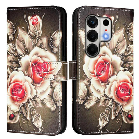 Colored Drawing Pattern Plain Weave Leather Phone Case, For Tecno Camon 50 4G, For Tecno Pop 10, For Tecno Spark 30 5G / Pova 6 Neo 5G, For Tecno Pova 6 Neo, For Tecno Pova 5 4G