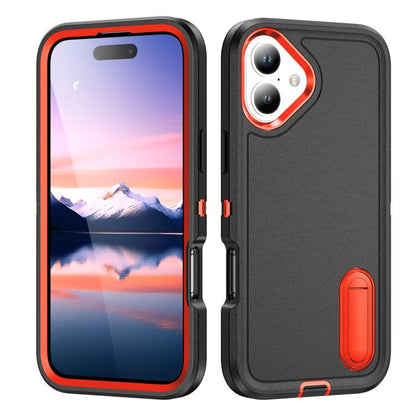 Rugged PC + Silicone Phone Case with Holder