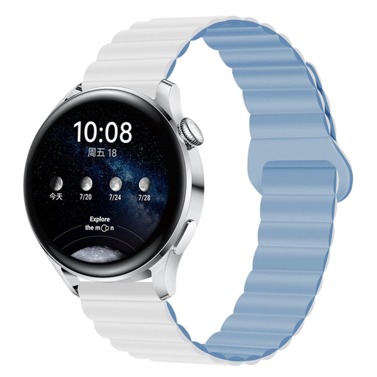Two Color Magnetic Silicone Watch Band, 20mm, 22mm