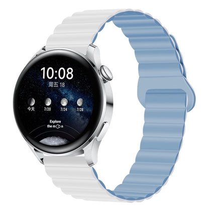 Two Color Magnetic Silicone Watch Band, 20mm, 22mm