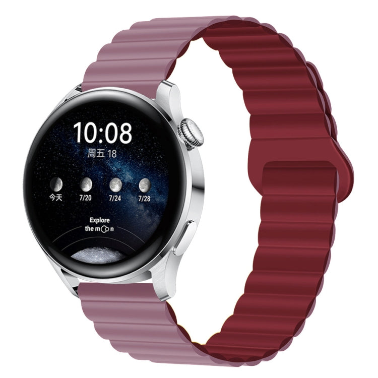 Two Color Magnetic Silicone Watch Band, 20mm, 22mm