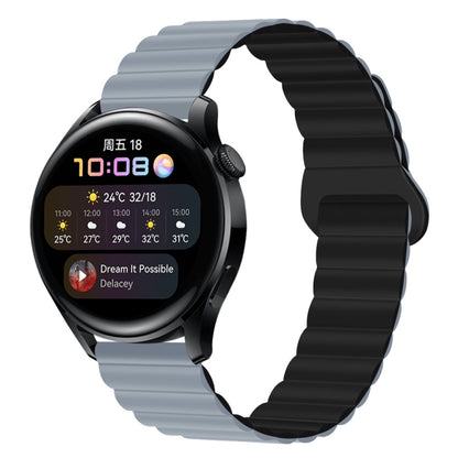 Two Color Magnetic Silicone Watch Band, 20mm, 22mm