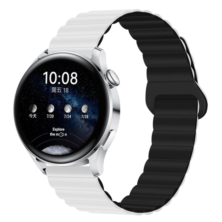 Two Color Magnetic Silicone Watch Band, 20mm, 22mm