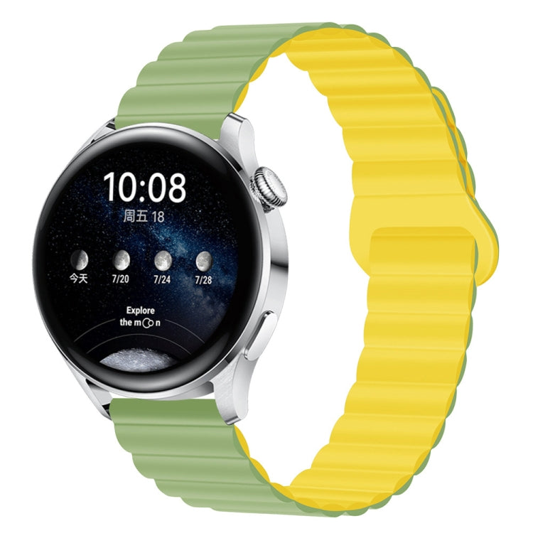 Two Color Magnetic Silicone Watch Band, 20mm, 22mm