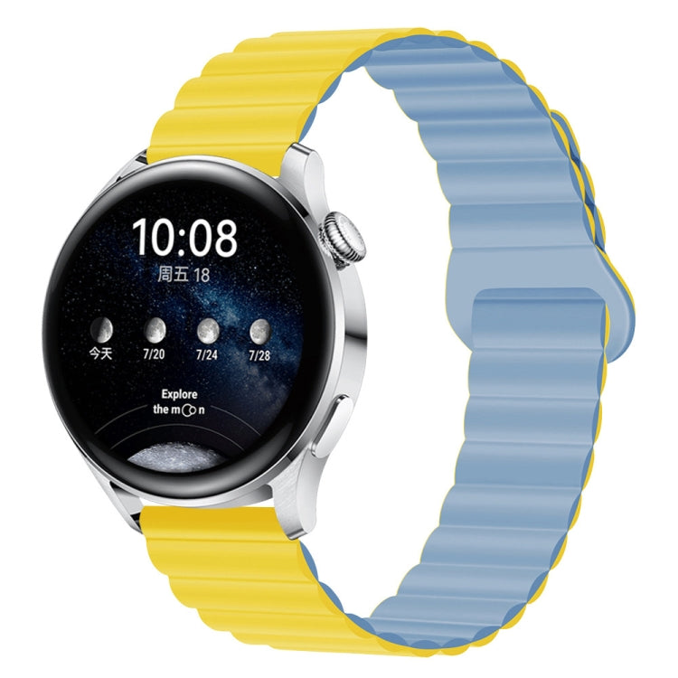 Two Color Magnetic Silicone Watch Band, 20mm, 22mm