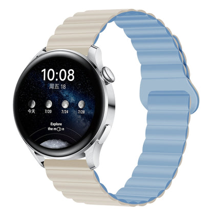 Two Color Magnetic Silicone Watch Band, 20mm, 22mm