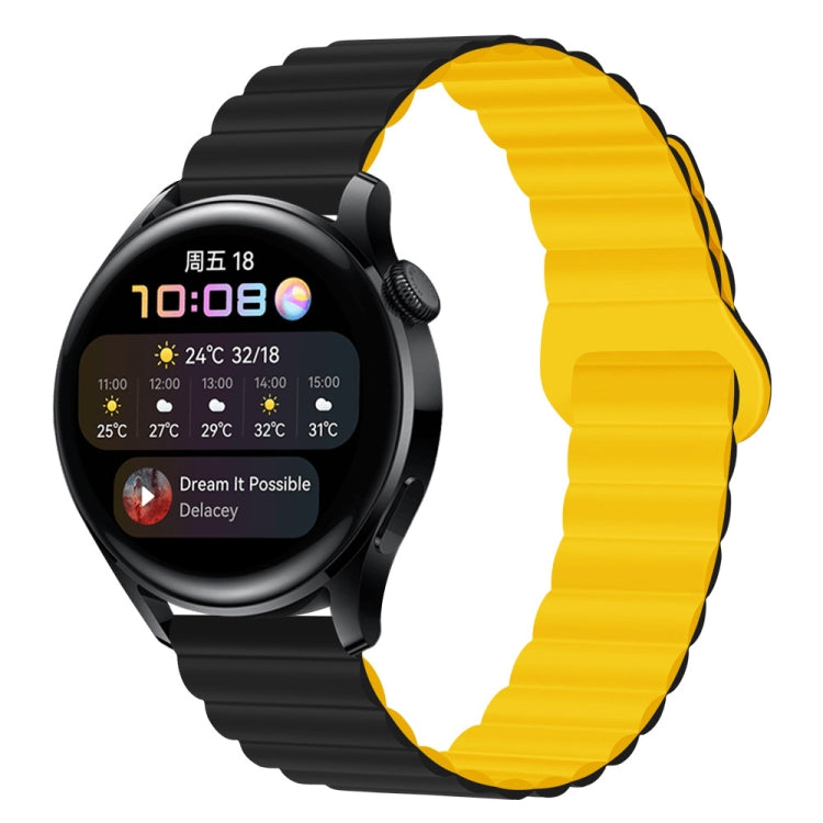 Two Color Magnetic Silicone Watch Band, 20mm, 22mm
