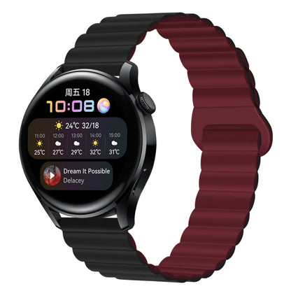Two Color Magnetic Silicone Watch Band, 20mm, 22mm