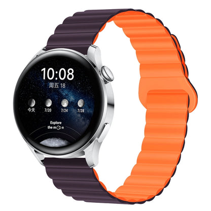 Two Color Magnetic Silicone Watch Band, 20mm, 22mm