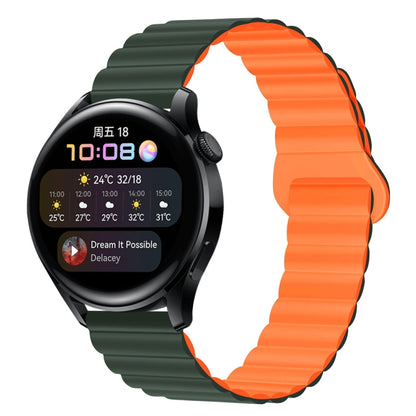 Two Color Magnetic Silicone Watch Band, 20mm, 22mm