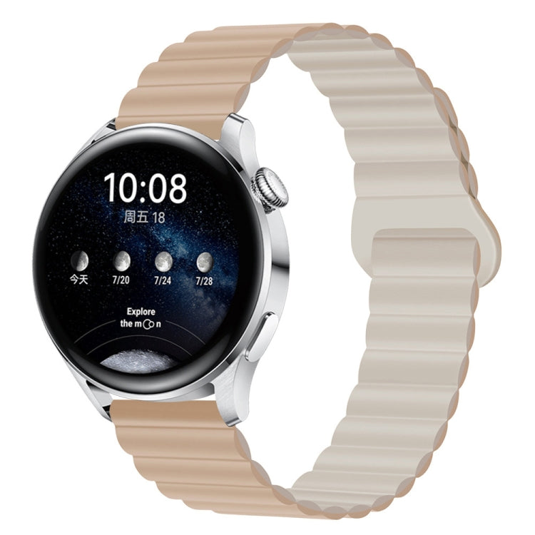 Two Color Magnetic Silicone Watch Band, 20mm, 22mm