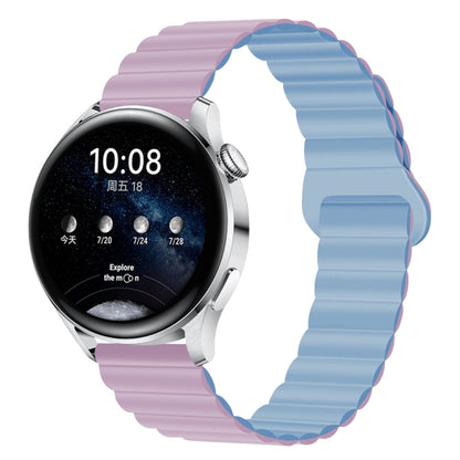 Two Color Magnetic Silicone Watch Band, 20mm, 22mm