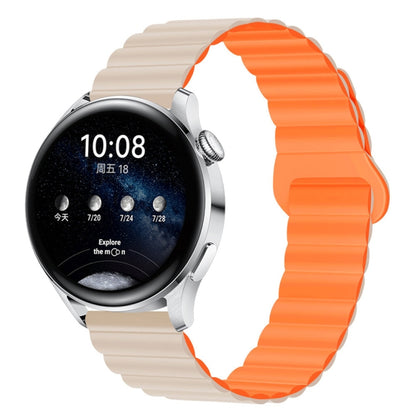 Two Color Magnetic Silicone Watch Band, 20mm, 22mm