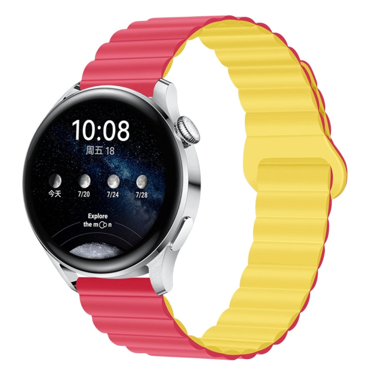 Two Color Magnetic Silicone Watch Band, 20mm, 22mm