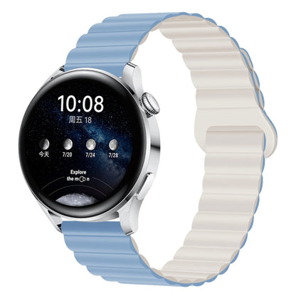 Two Color Magnetic Silicone Watch Band, 20mm, 22mm